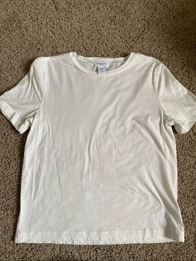 Song of Style Cream Short Sleeve Crewneck Tee